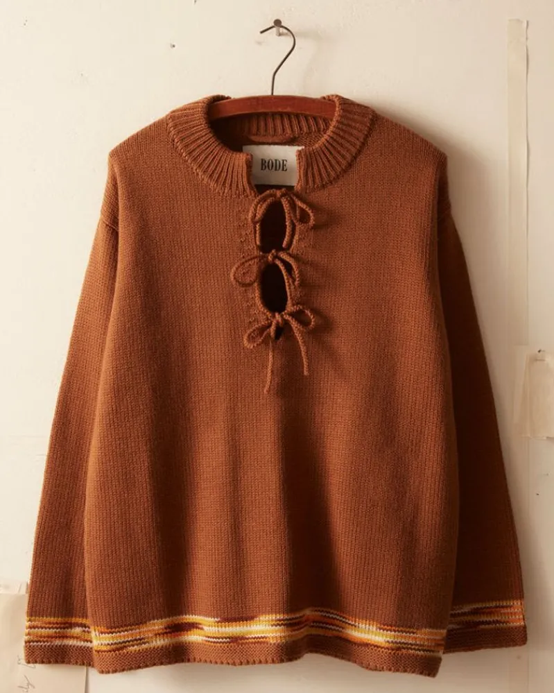 Knitwear<BODE Edge Trim Pullover - Brown