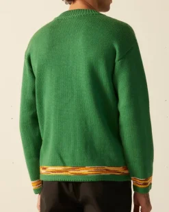 Knitwear<BODE Edge Trim Pullover - Green