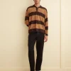 Knitwear<BODE Embellished Stripe Cycling Polo Brown