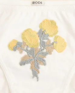 Underpinnings<BODE Embroidered Bouquet Briefs White