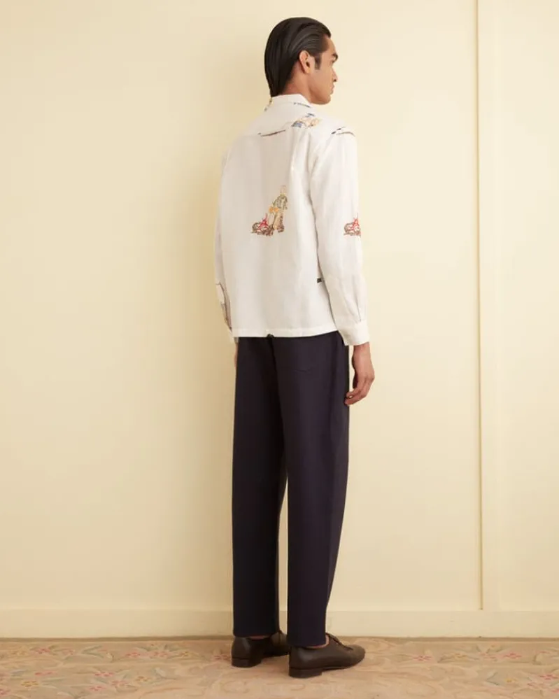 Shirts<BODE Embroidered Buckaroo Long Sleeve Shirt