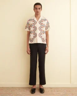 Shirts<BODE Embroidered Carnival Short Sleeve Shirt