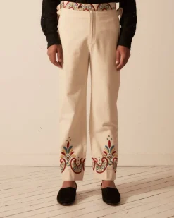 Trousers & Pants<BODE Embroidered Carnival Trousers