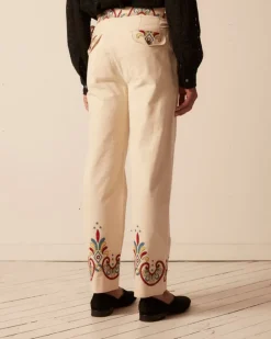 Trousers & Pants<BODE Embroidered Carnival Trousers