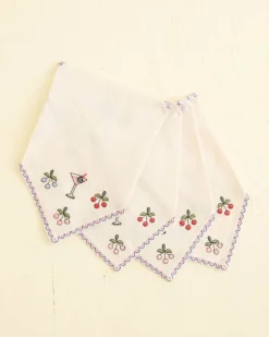 Home Goods<BODE Embroidered Cocktail Napkins