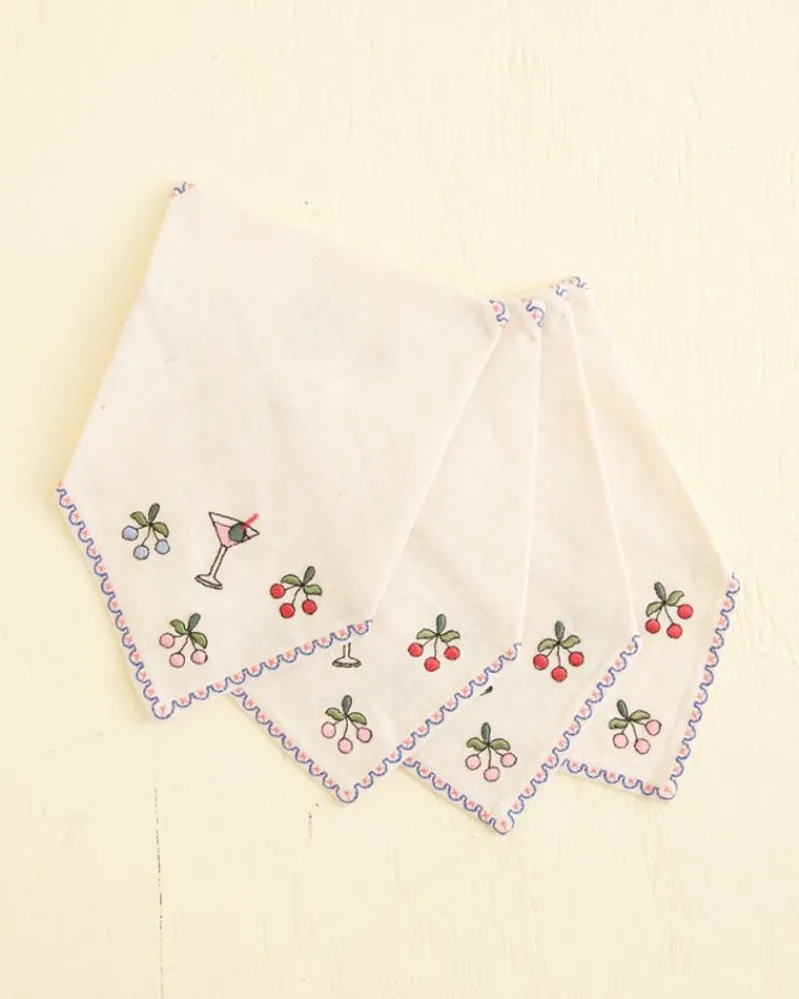 Accessories<BODE Embroidered Cocktail Napkins