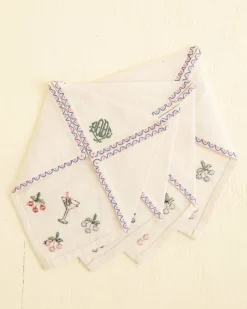Home Goods<BODE Embroidered Cocktail Napkins