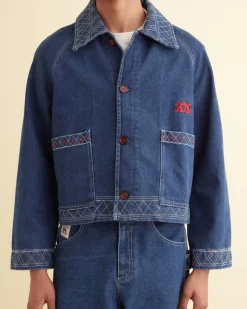 Outerwear<BODE Embroidered Denim Jacket Indigo