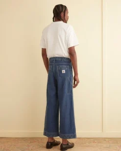 Trousers & Pants<BODE Embroidered Denim Knolly Brook Trousers Indigo