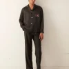 Shirts<BODE Embroidered Leafwing Long Sleeve Shirt Black