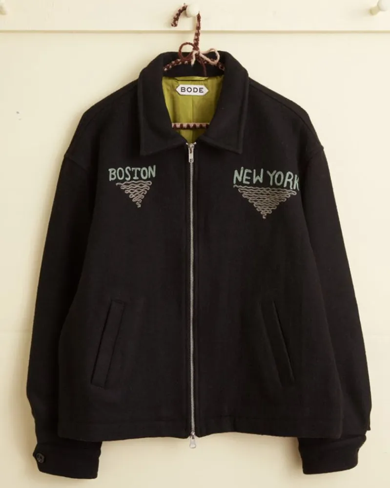 Outerwear<BODE Embroidered Lighthouse Jacket Black/Multi