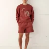 Cut & Sew<BODE Embroidered Pony Crewneck Brown