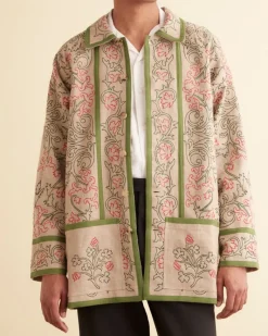Outerwear<BODE Embroidered Trumpetflower Coat Tan