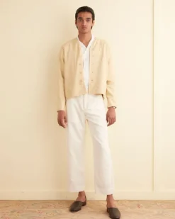 Outerwear<BODE Embroidered Wisteria Liner Jacket Yellow