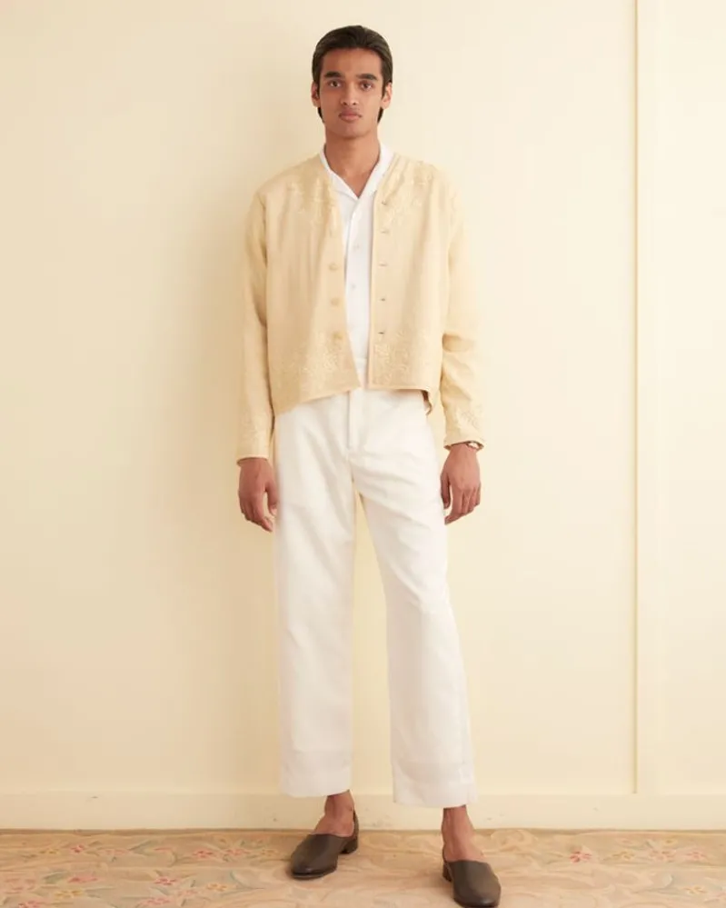 Outerwear<BODE Embroidered Wisteria Liner Jacket Yellow