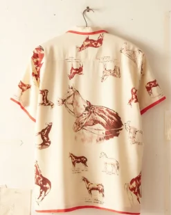 Shirts<BODE Equine Short Sleeve Shirt Cream