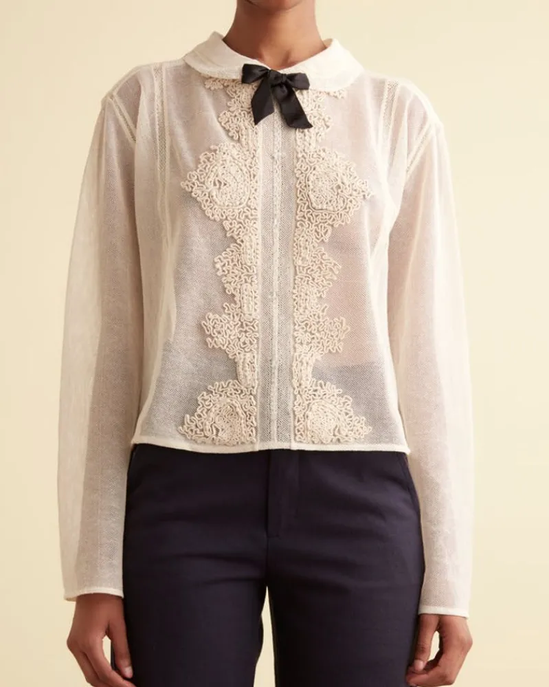 Tops<BODE Eve Blouse Cream