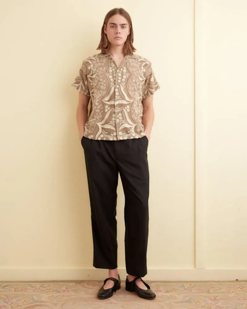 Shirts<BODE Filet Filigree Short Sleeve Shirt