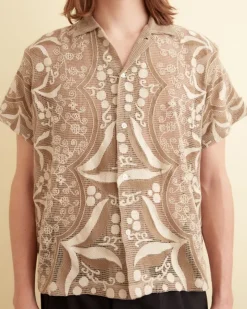 Shirts<BODE Filet Filigree Short Sleeve Shirt