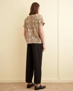 Shirts<BODE Filet Filigree Short Sleeve Shirt