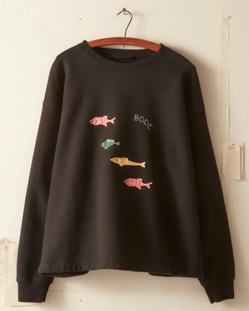 Cut & Sew<BODE Fish Crewneck