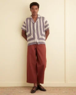 Knitwear<BODE Flagship Crochet Shirt - Lavender