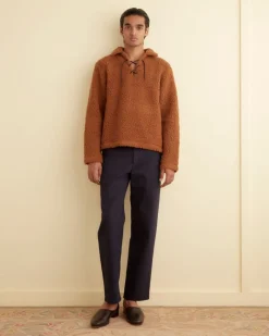 Knitwear<BODE Fleece Tie-Up Pullover Caramel