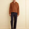 Outerwear<BODE Fleece Tie-Up Pullover Caramel