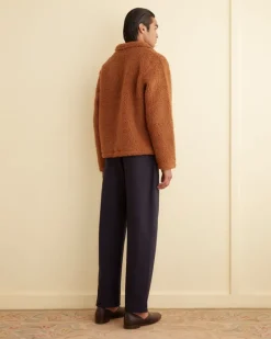 Outerwear<BODE Fleece Tie-Up Pullover Caramel