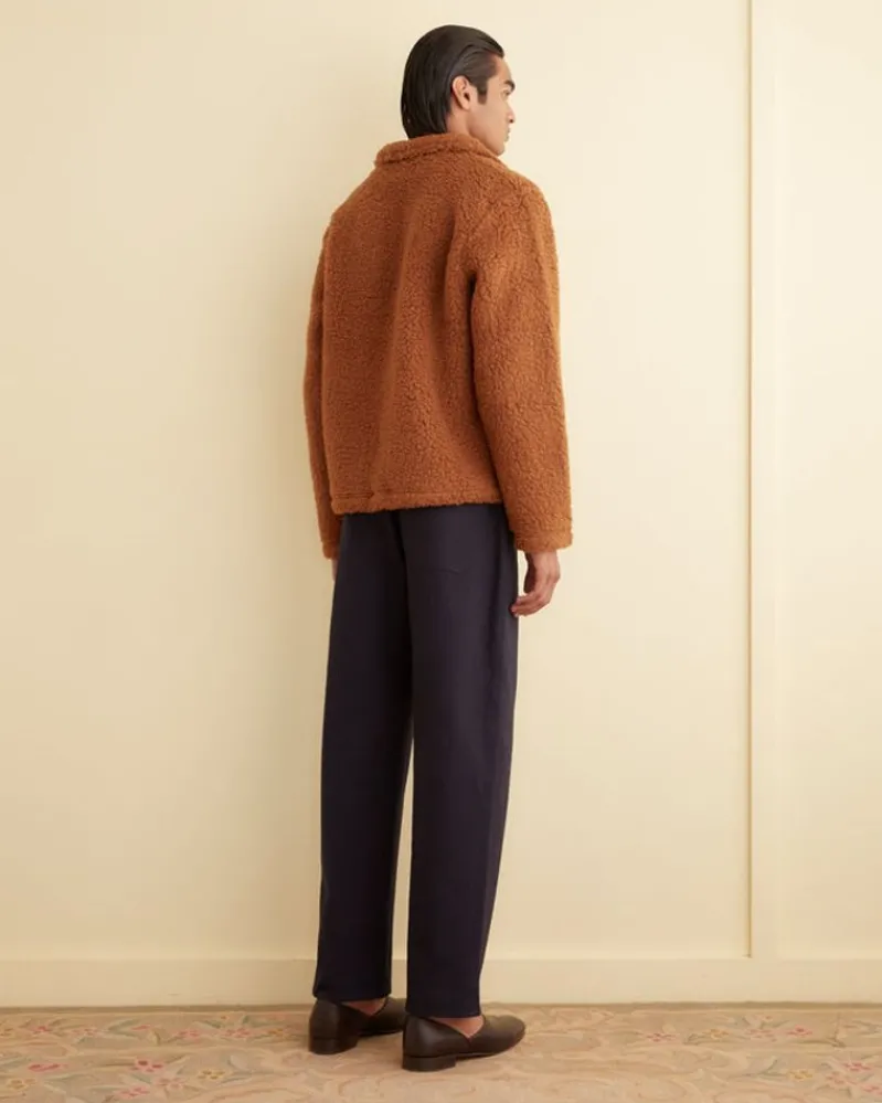 Knitwear<BODE Fleece Tie-Up Pullover Caramel