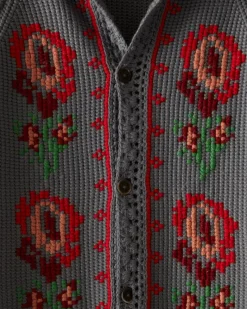 Knitwear<BODE Fleur Cross Stitch Cardigan