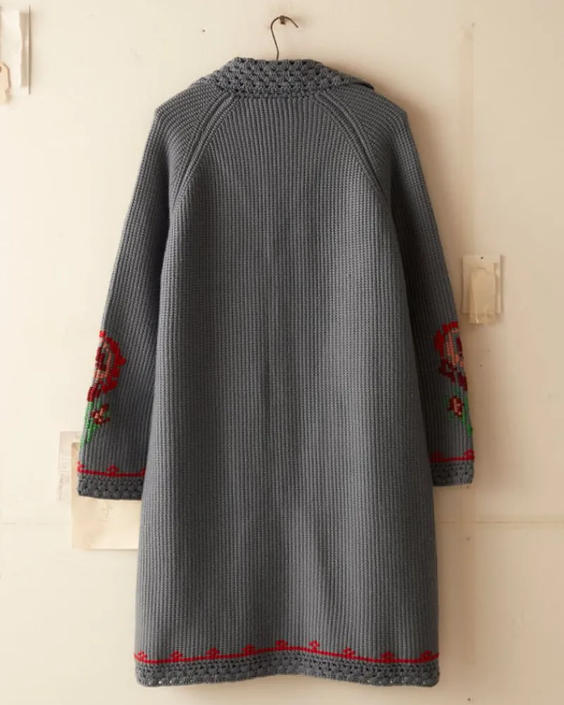 Knitwear<BODE Fleur Cross Stitch Cardigan