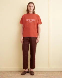 Cut & Sew<BODE Flocked Nouveau Tee - Red