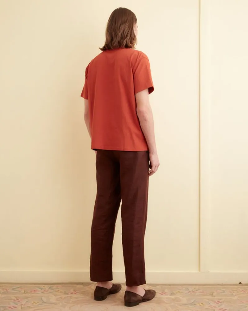 Cut & Sew<BODE Flocked Nouveau Tee - Red