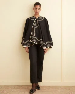 Outerwear<BODE Floral Cording Cape