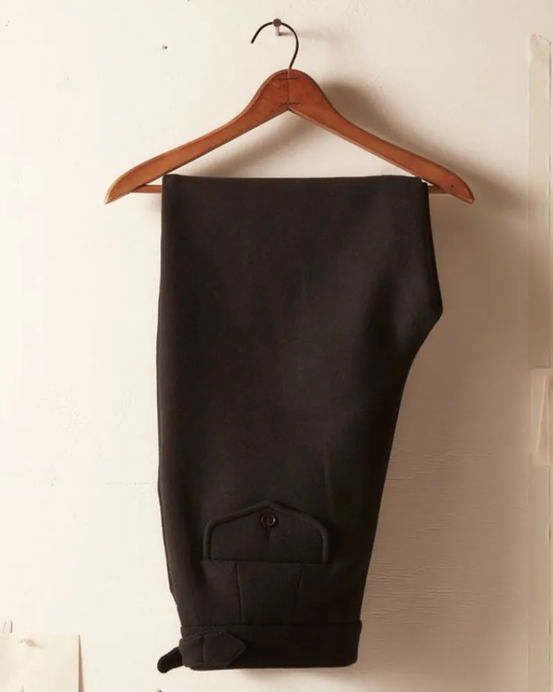 Trousers & Pants<BODE Floral Cording Trousers - Black And Cream