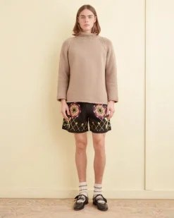 Shorts<BODE Floral Pinwheel Shorts Black