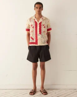 Shirts<BODE Florida Map Short Sleeve Shirt