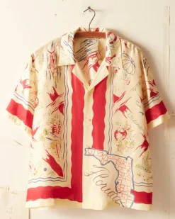 Shirts<BODE Florida Map Short Sleeve Shirt