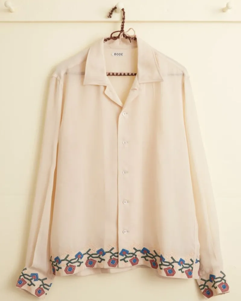 Shirts<BODE Flowering Liana Long Sleeve Shirt Cream/Multi