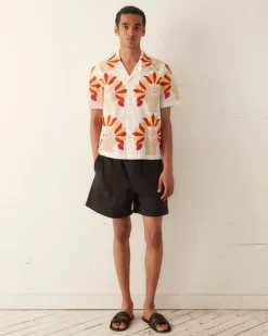 Shirts<BODE Foliage Applique Short Sleeve Shirt
