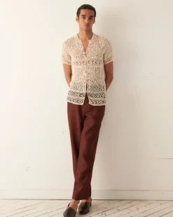 Shirts<BODE Formal Threadwork Short Sleeve Shirt