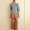 Knitwear<BODE Fringe Check Pullover - Blue