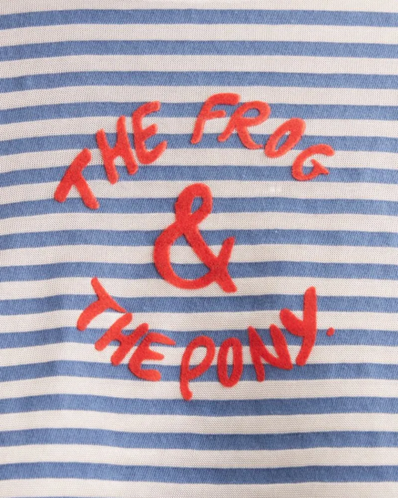 Cut And Sew<BODE Frog And Pony Tee Blue