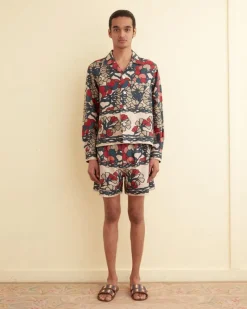Shirts<BODE Garden Lattice Long Sleeve Shirt Ecru/Multi