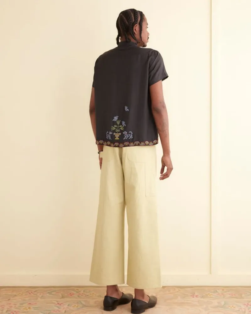Shirts<BODE Garden Sampler Short Sleeve Shirt Black/Multi