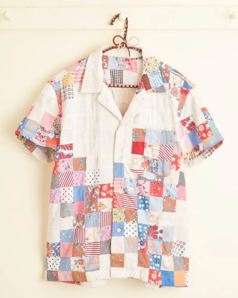 Shirts<BODE Garden Square Short Sleeve Shirt - S Multi
