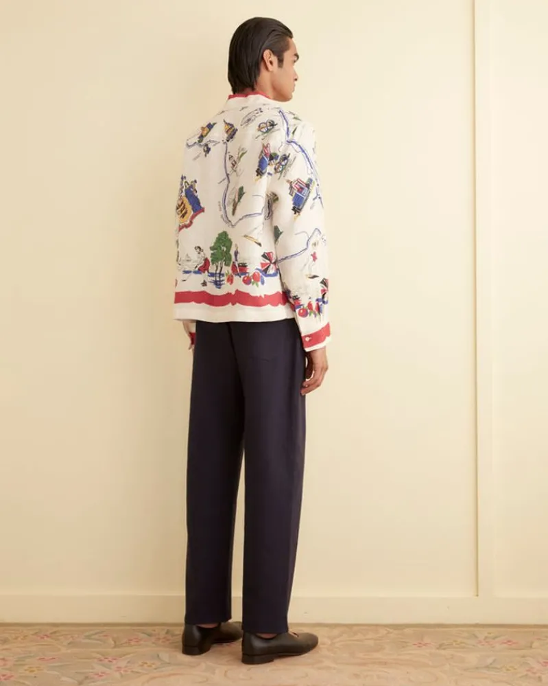 Shirts<BODE Garden State Long Sleeve Shirt Red