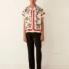 Shirts<BODE Garden State Short Sleeve Shirt Red