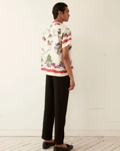 Shirts<BODE Garden State Short Sleeve Shirt Red